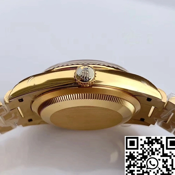 Yellow Gold EW Gray M128238-0022 Dial Day-Date Rolex Factory 0517